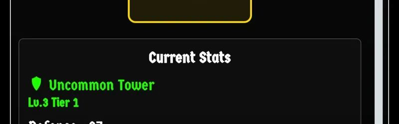 The Forge showing the Reroll Stats screen for an Uncommon Tower shield.